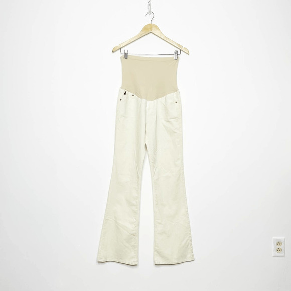 AG Adriano Goldschmied Pea in the Pod Angel Bootcut corduroy maternity pants 32 - Picture 2 of 7